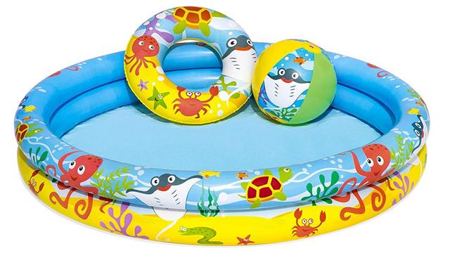 BESTWAY BASEN DMUCHANY 122X20CM Z KOŁEM 51CM,PIŁKA 41CM 51124