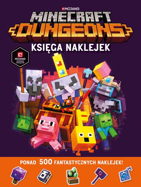 minecraft dungeons księga naklejek