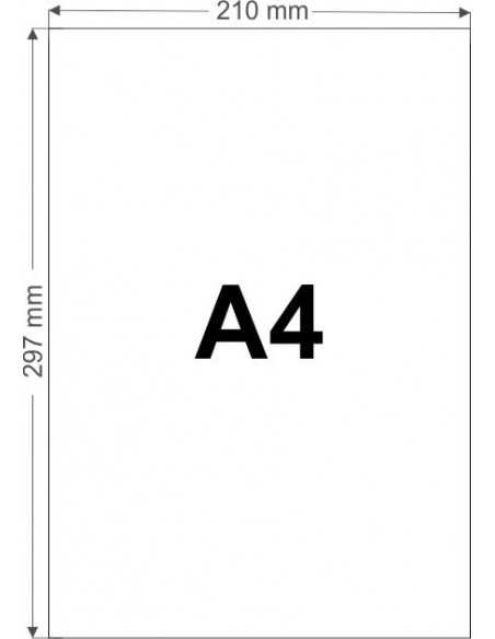 etykieta samoprzylepna 210x297mm 100szt kal-pack