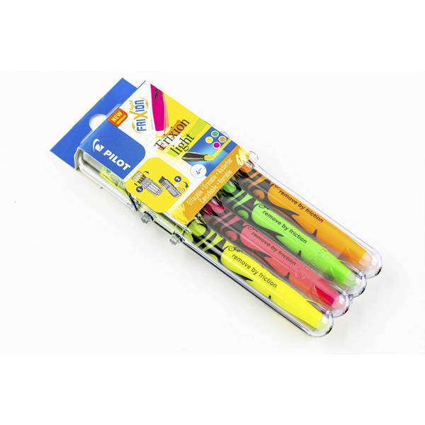 PILOT FRIXION LIGHT ZAKREŚLACZ 4 KOLORY W ETUI WPC /12/