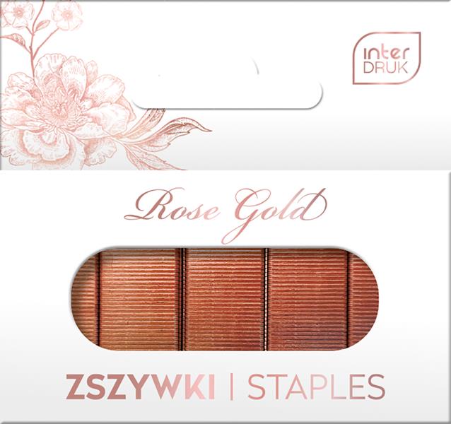 interdruk zszywki 24/6 a'1000 rose gold