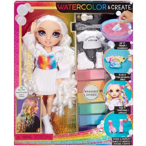 rainbow high watercolor&create doll lalka z fioletowymi oczami 507581 mga