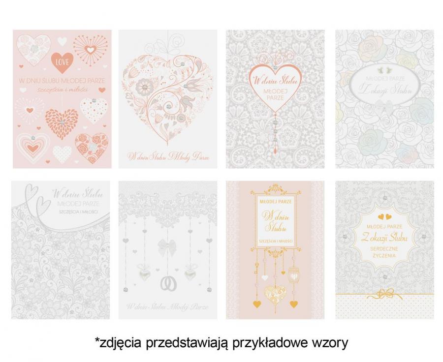 POLMAK KARTKA OZDOBNA B6LUX SL 705 ŚLUB  /10/