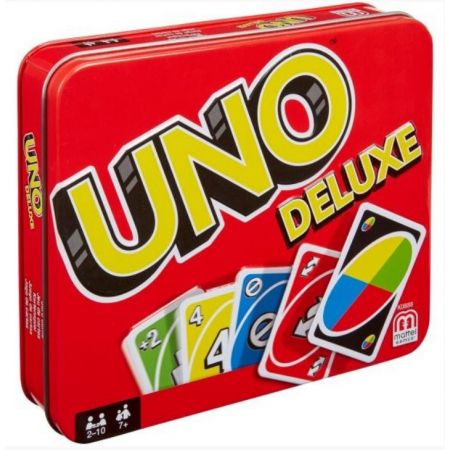 mattel uno deluxe karty gra puszka k0888