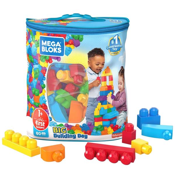 fisher price mega bloks klocki 80el torba niebieska dch63 mattel