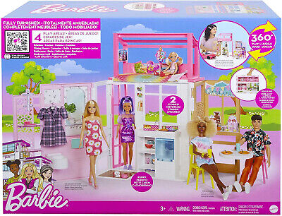 mattel barbie kompaktowy domek dla lalek hcd47