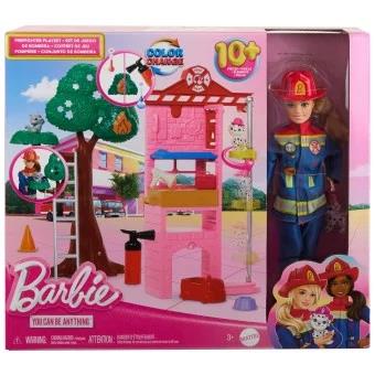 mattel barbie zestaw lalka strażak z akcesoriami hrg55