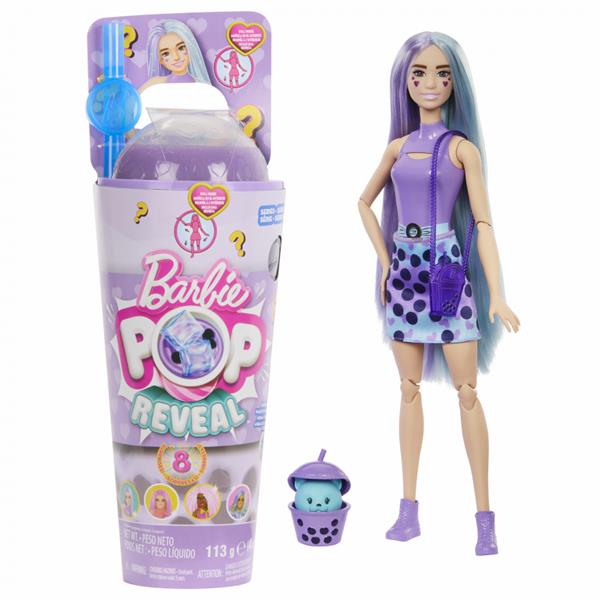 mattel barbie pop reveal lalka mleko taro bubble htj19