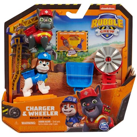 spin master psi patrol rubble i jego ekipa dwupak figurek charger i wheeler