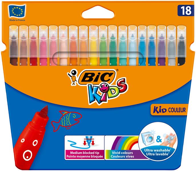BIC-FLAMASTRY KID COULEUR 18 KOLORÓW /26