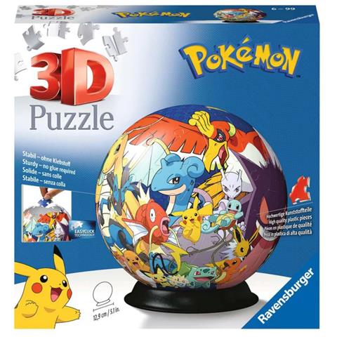 RAVENSBURGER PUZZLE 3D POKEMONY KULA 73EL 117857