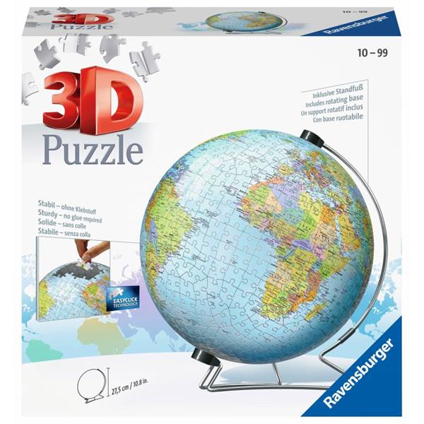 ravensburger puzzle 3d globus 540el 12436