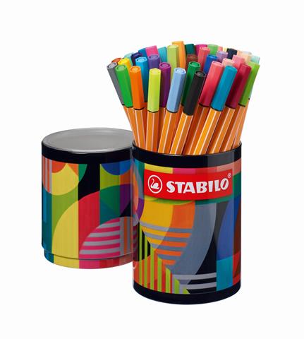STABILO CIENKOPISY 45 KOLORÓW W METALOWYM ETUI 88/45-2-20 POINT
