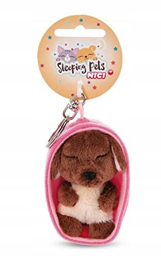 nici brelok plusz sleeping pets pies 8cm brązowy 48832