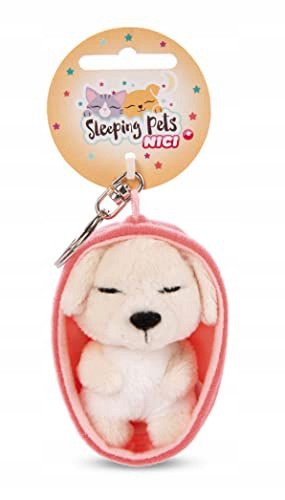 nici brelok plusz sleeping pets pies 8cmkremowy 48834