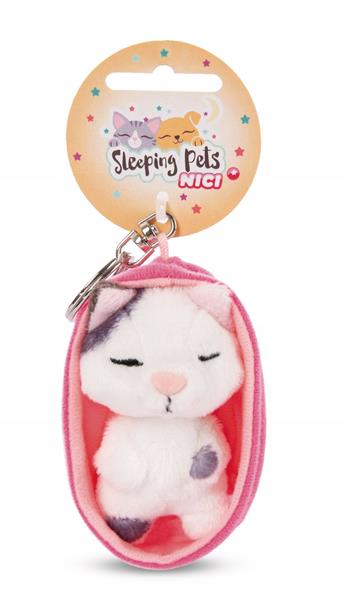 nici brelok plusz sleeping pets kot 8cm łaciaty 48839