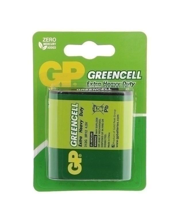 gp bateria 3r12 4.5v greencell płaska   blister /10/