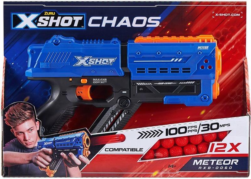 zuru x-shot chaos pistolet meteor 36282