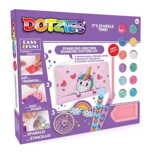 diamond dotz diamentowa mozaika sparkling unicorn activity dtz10012