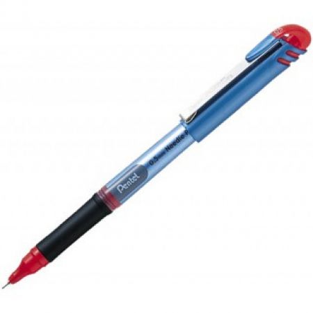 pentel cienkopis kulkowy bln15-b e 0.5mmener gel czerwony /12/