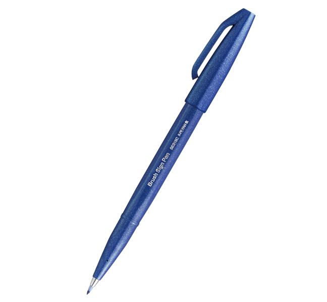 PENTEL PISAK BRUSH SIGN PEN DO KALIGRAFII SES15C-C NIEBIESKI /10/