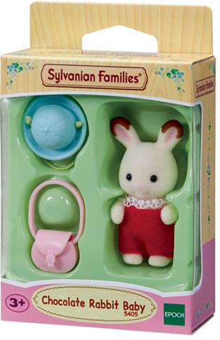 sylvanian family dziecko królików z czekoladowymi uszkami 5405