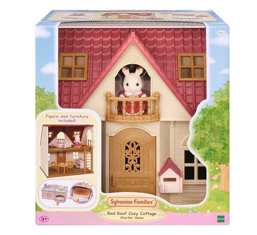 sylvanian family przytulny domek wiejski z czerwonym dachem l5567