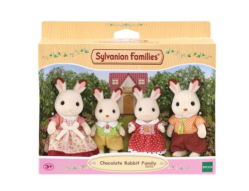 sylvanian family rodzina królików z czekoladowymi uszkami 5655