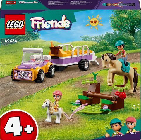 lego friends przyczepka dla konia i kucyka 42634