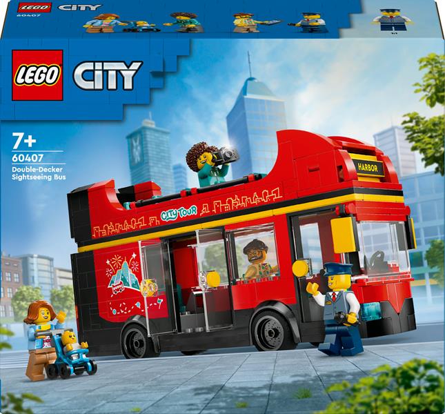 lego city czerwony piętrowy autokar 60407