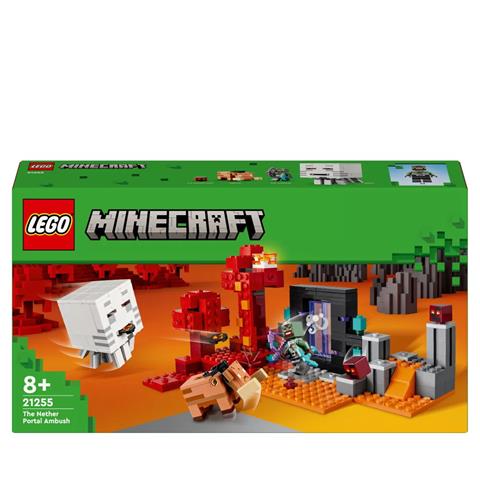 LEGO MINECRAFT ZASADZKA W PORTALU DO NETHERU 21255