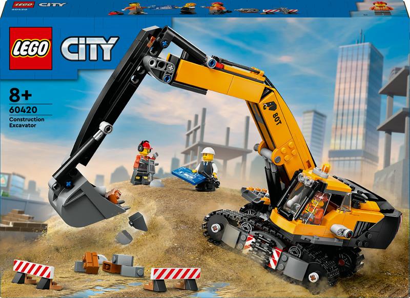 lego city żółta koparka 60420