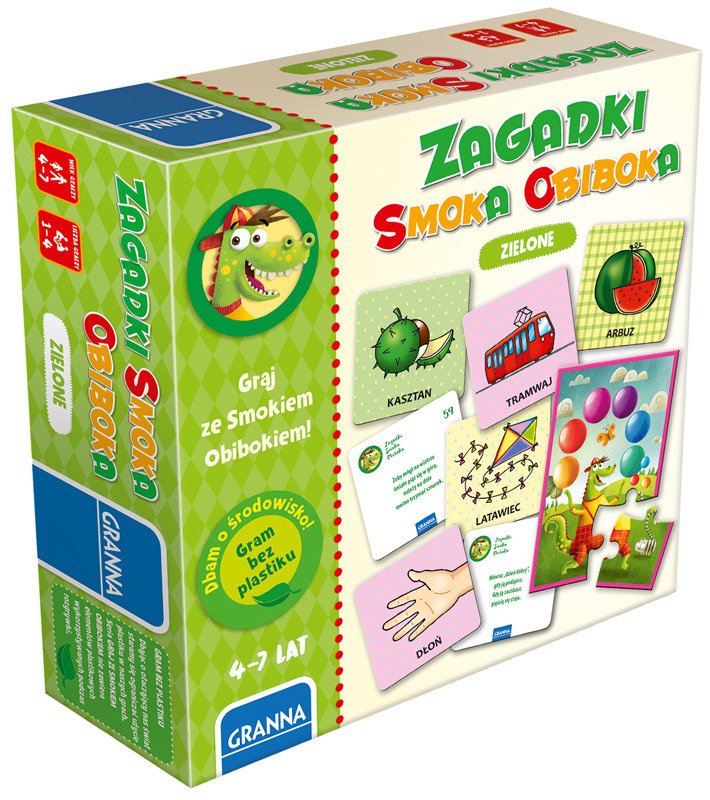 GRANNA GRA ZGADYWANKI SMOKA OBIBOKA ZIELONE