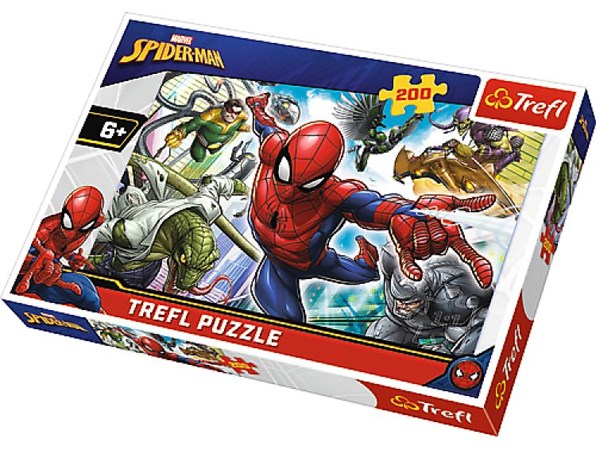 trefl puzzle 200el spiderman urodzony bohater 13235