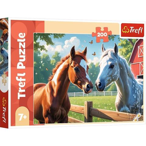 TREFL PUZZLE 200EL KONIE NA POLANIE 13328