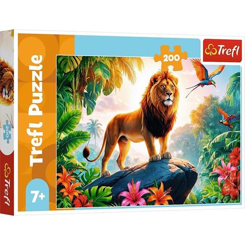 TREFL PUZZLE 200EL KRÓL DŻUNGLI 13329