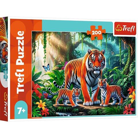 TREFL PUZZLE 200EL TYGRYSIE ZWYCZAJE 13330