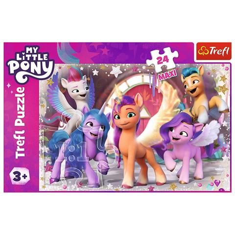 trefl puzzle 24el maxi wesoły dzień kucyków pony 14355