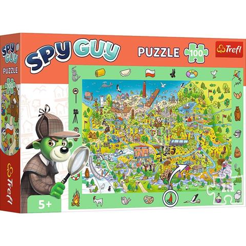 TREFL PUZZLE 100EL OBSERWACYJNE SPY GUY POLSKA 15596