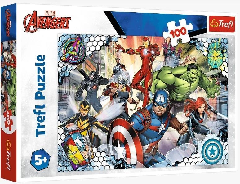 trefl puzzle 100el sławni avengers 16454