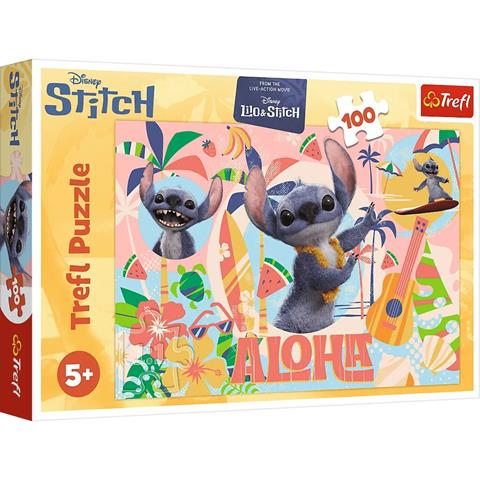 TREFL PUZZLE 100EL STITCH I PRZYJACIELE W AKCJI 16495