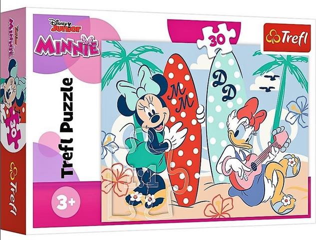 trefl puzzle 30el kolorowa minnie 18302