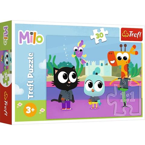 trefl puzzle 30el kotek milo 18310