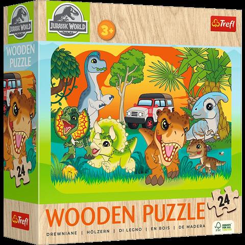 TREFL PUZZLE 24EL DREWNIANE JURASSIC WORLD 20276