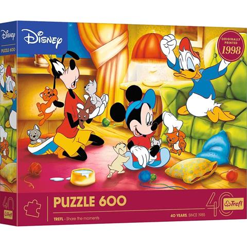 TREFL PUZZLE 600EL 40-LECIE MYSZKA MIKI I PRZYJACIELE 37601