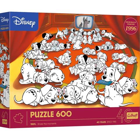 TREFL PUZZLE 600EL 40-LECIE 101 DALMATYŃCZYKÓW 37604