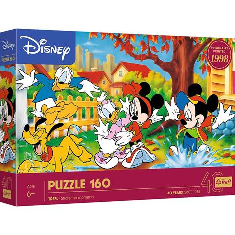 TREFL PUZZLE 160EL 40-LECIE DISNEY ZABAWA W KAŁUŻACH 40055