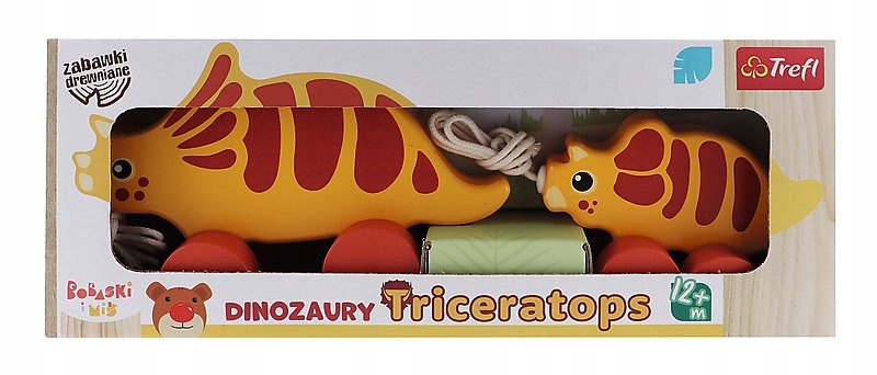 trefl drewno dinozaur triceratops 12+ 61591