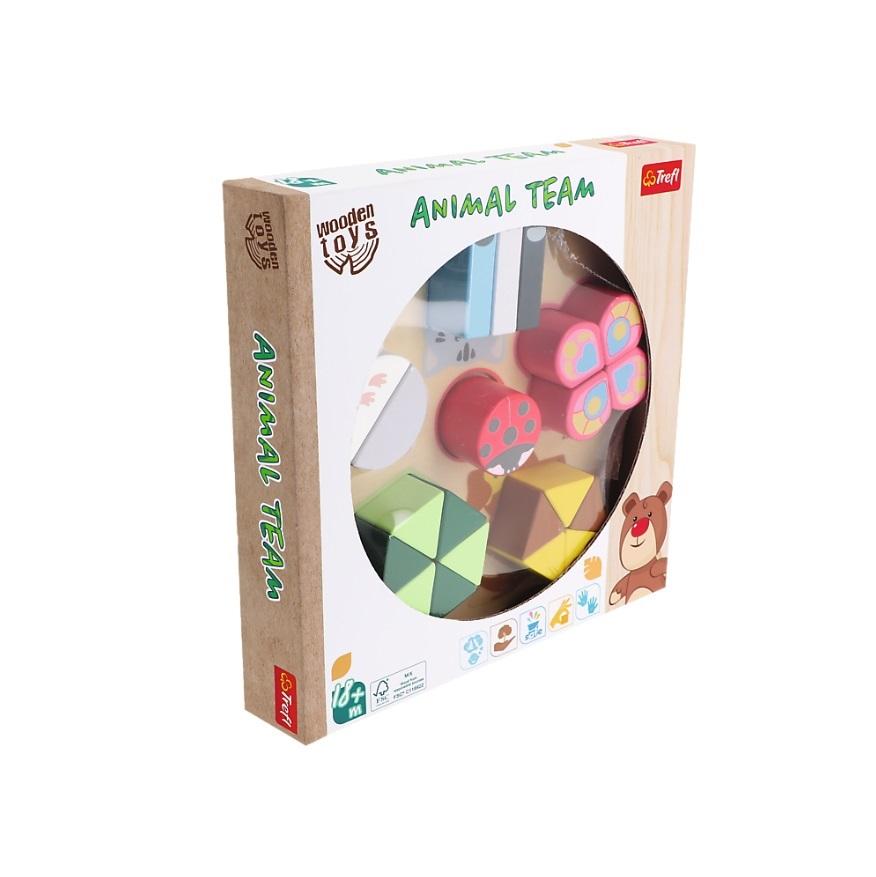 trefl drewno animal team 18m+ 61637