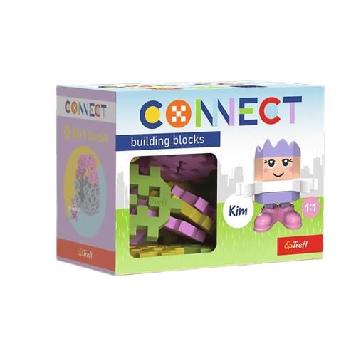 trefl klocki connect pocket girl kim 35el 62003